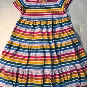 Hannah Anderson Colorful Striped Kids Dress Size 6/7